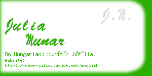 julia munar business card